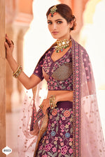 Buy wine color heavy designer lehenga choli - Joshindia