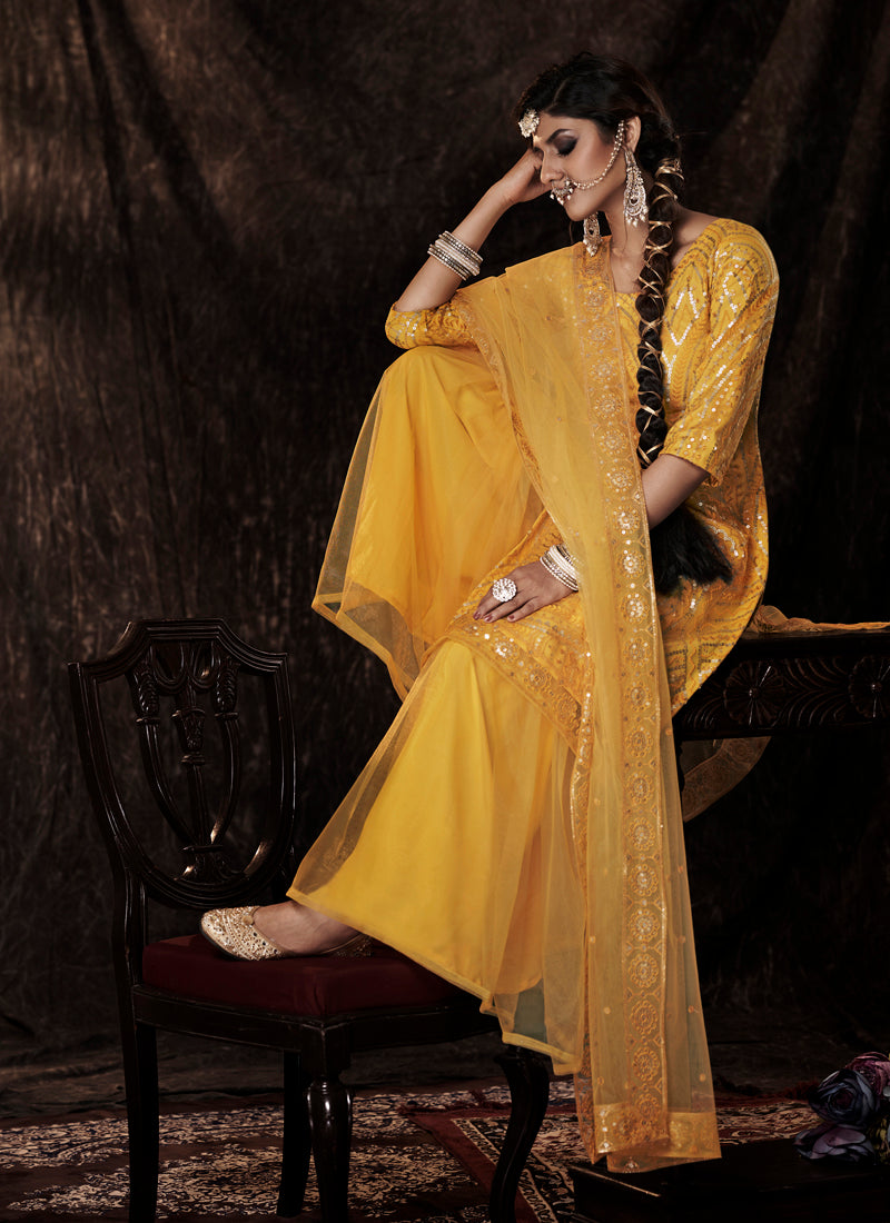Trending Mustard Color Designer Salwar suit Buy Now