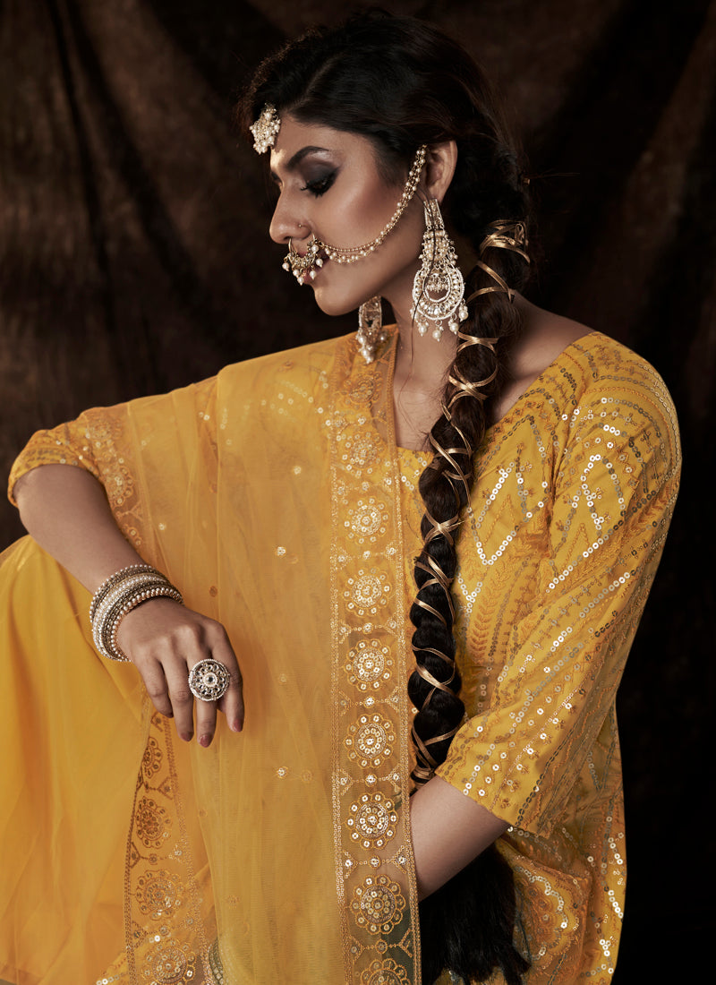 Trending Mustard Color Designer Salwar suit Buy Now
