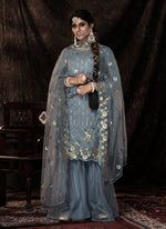 Trending Grey Color Designer Salwar suit Buy Now - Joshindia