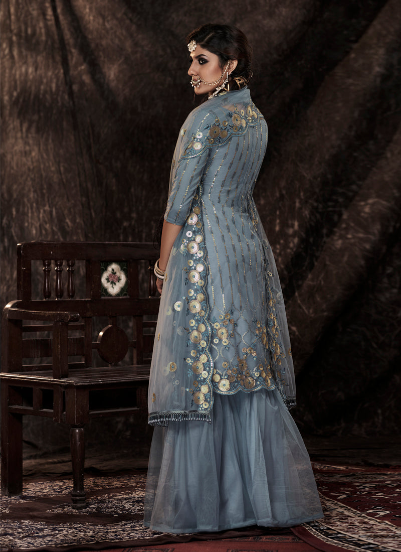 Trending Grey Color Designer Salwar suit Buy Now - Joshindia