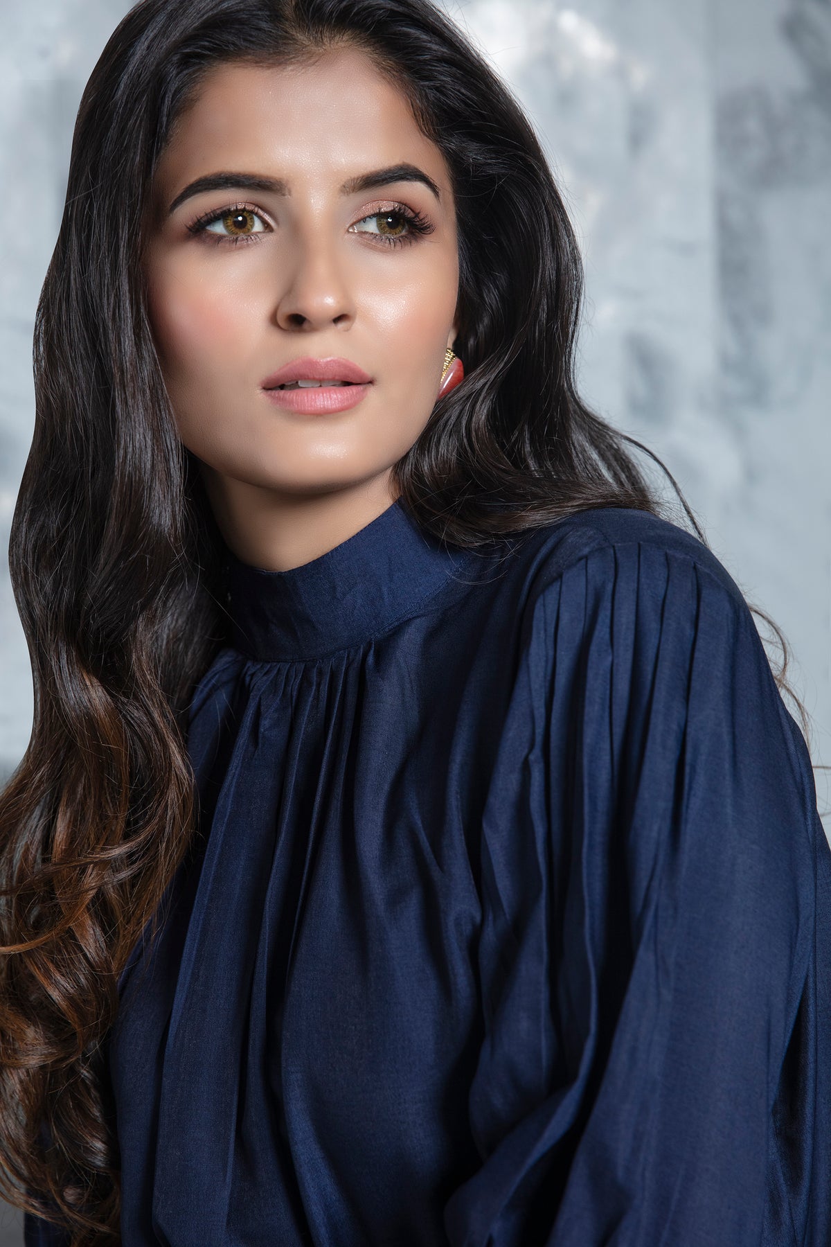 red and navy blue color digital lehenga choli - Joshindia