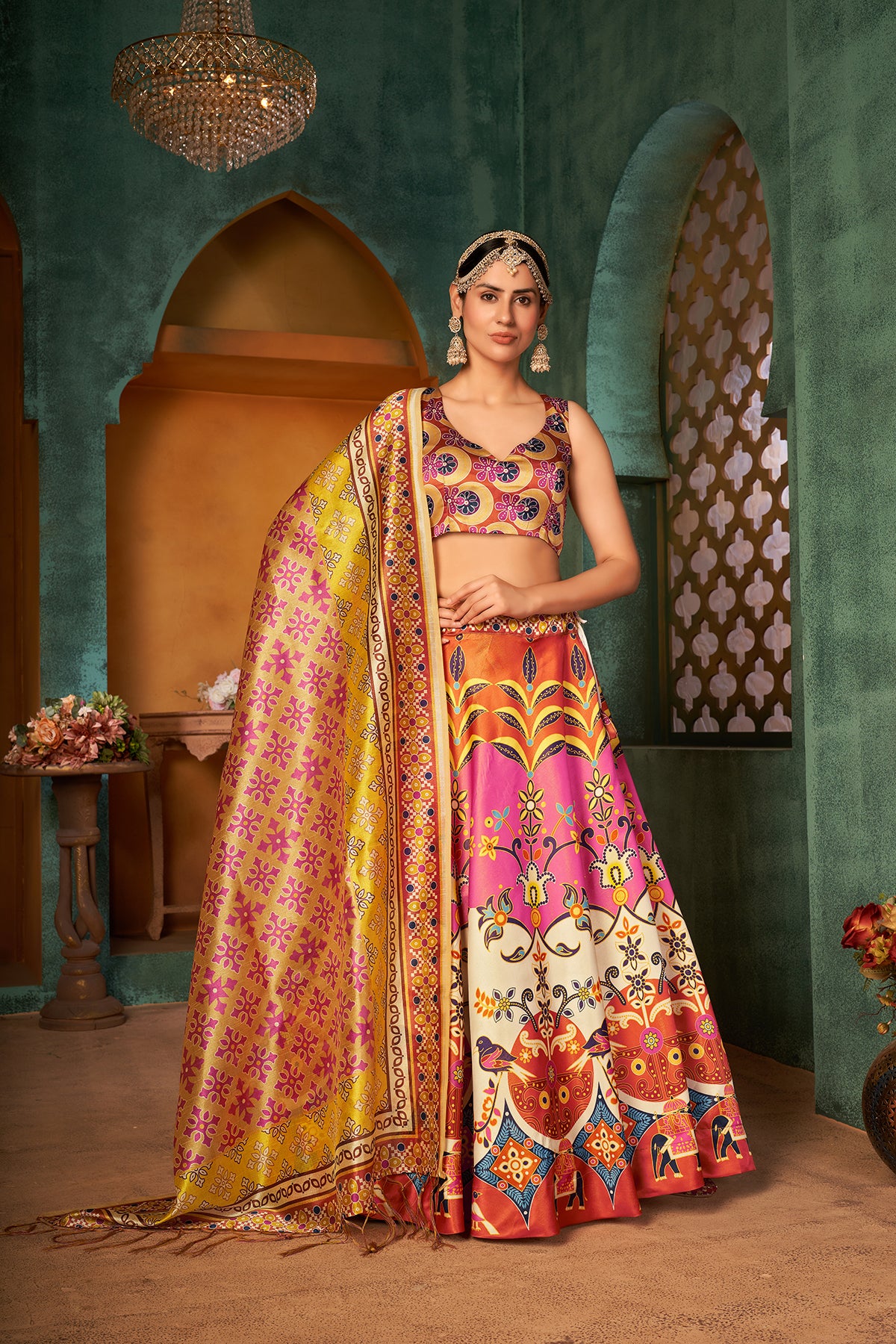 Buy Indian Silk Lehenga Cholis Online - Joshindia - Joshindia