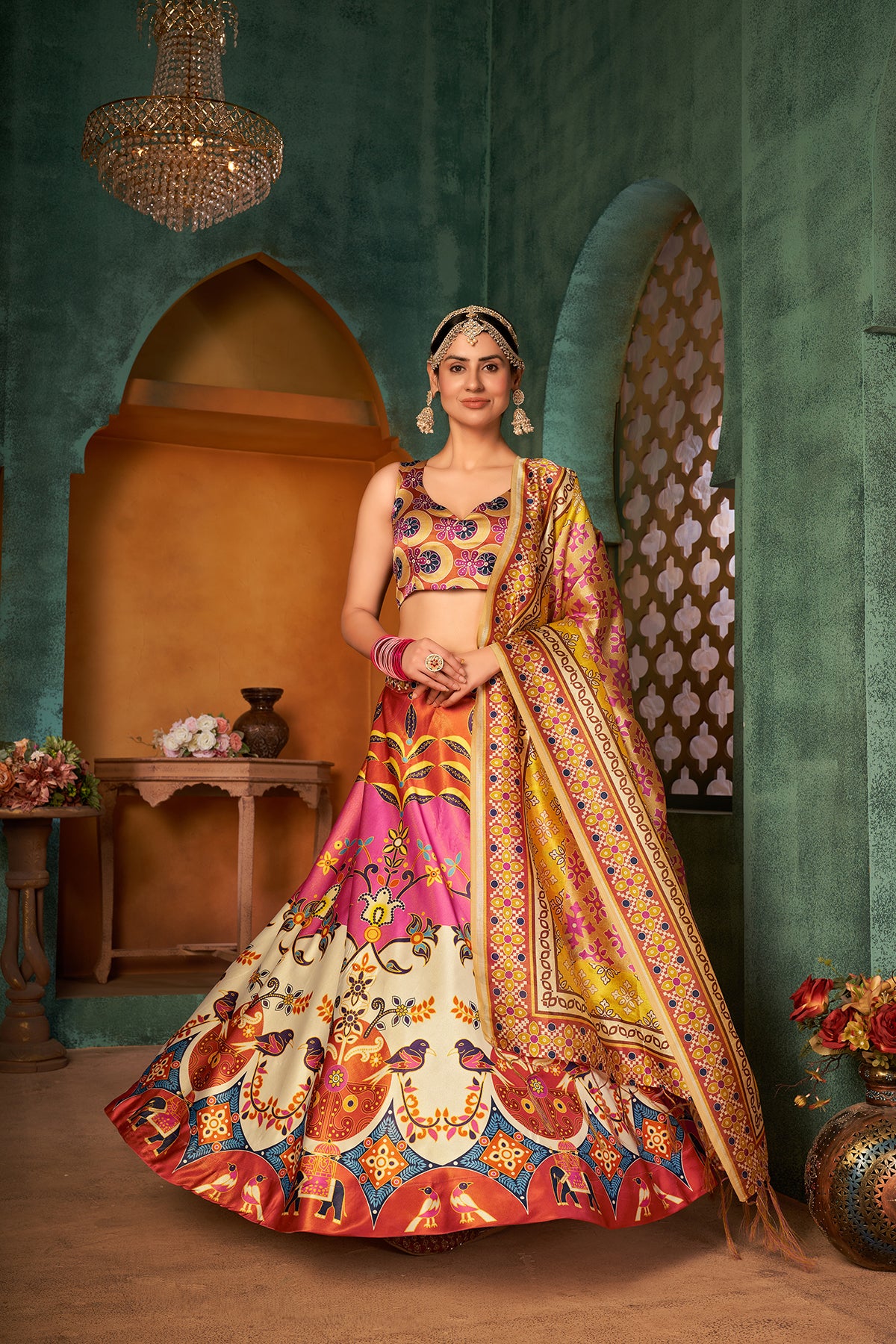 Buy Indian Silk Lehenga Cholis Online - Joshindia - Joshindia