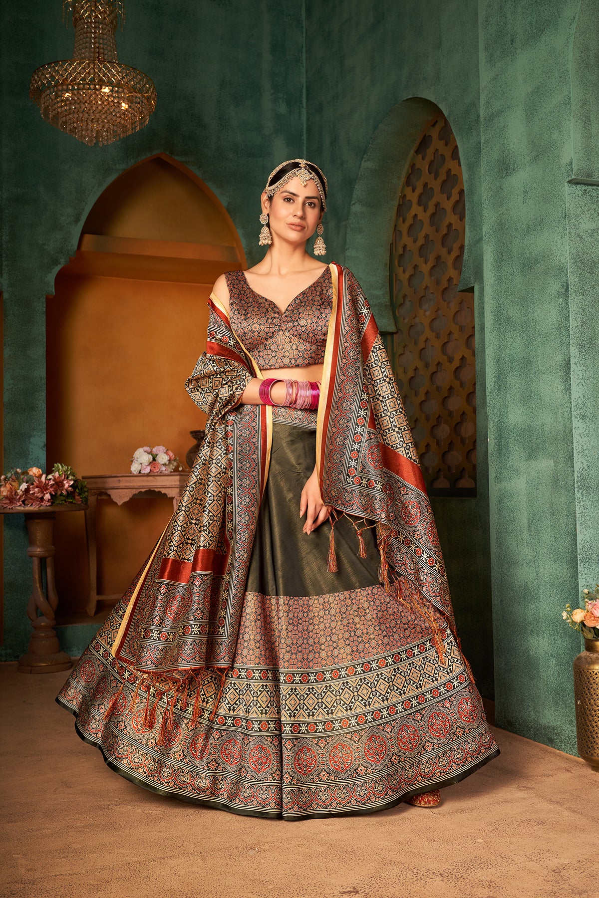 Shop Silk Fabric Based Lehenga Choli Online At Joshindia - Joshindia