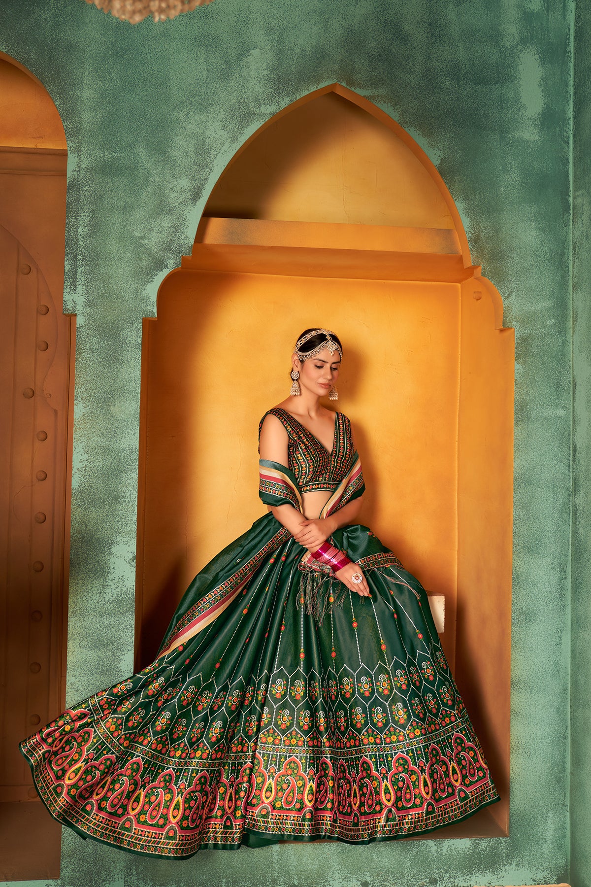 Banarasi Brocade Silk Blouse Skirt Saree Material Shopping Fabric Online At  Fabric Dekho