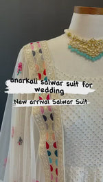 Pure Traditional look designer gown at affordable rate in White color