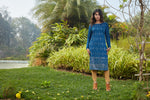 Teal blue color beautiful kurta at best rate - Joshindia