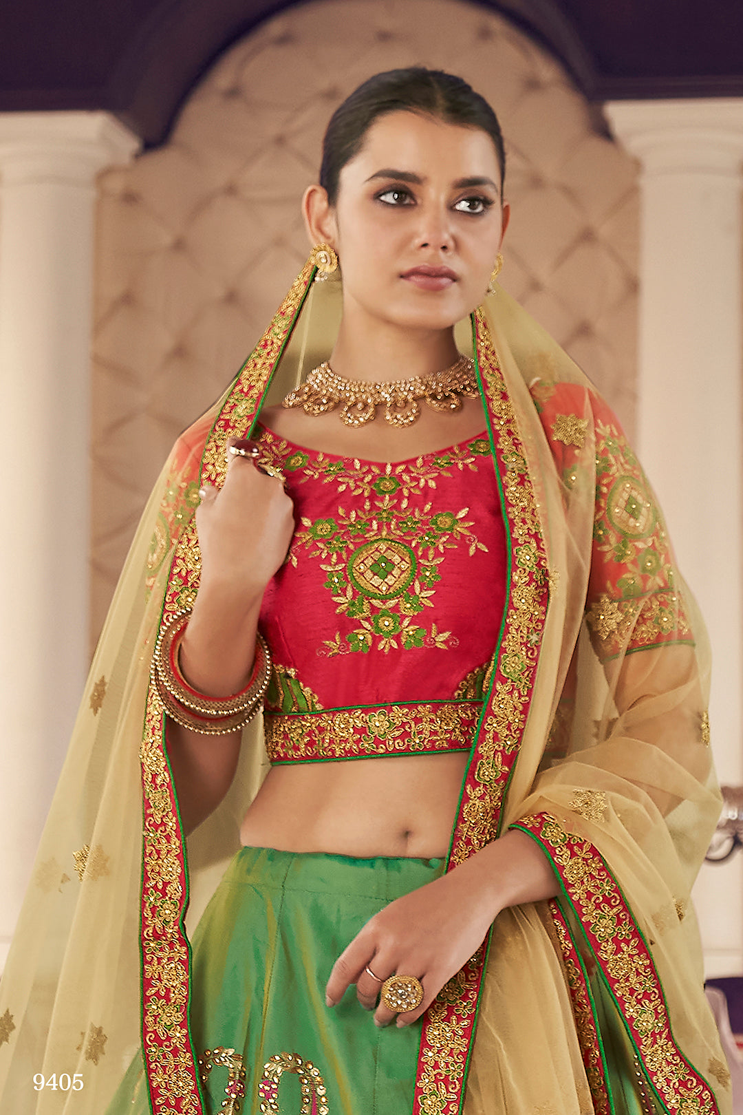 Trendy GreenBridal Designer Lehenga Choli Buy Now - Joshindia