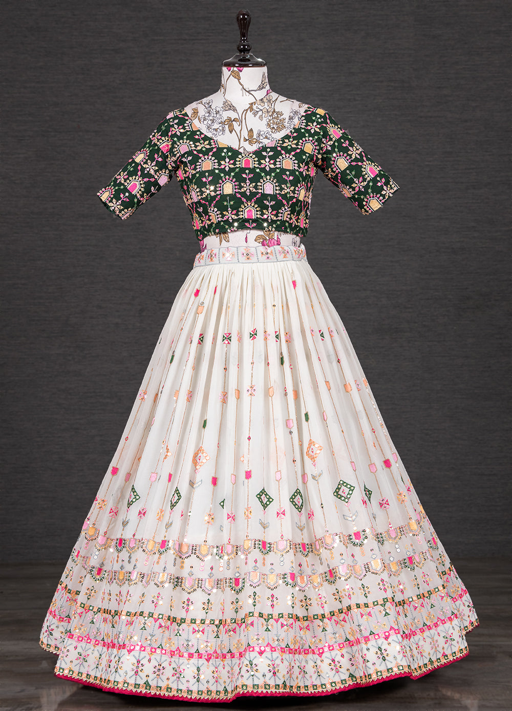 Gorgeous White Color Designer Lehenga Choli Buy Now - Joshindia