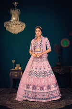 Pink color heavy designer lehenga for wedding functions - Joshindia