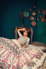 Pearl White color heavy designer lehenga for wedding functions - Joshindia