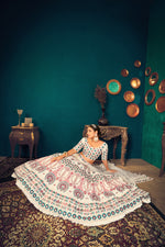 Pearl White color heavy designer lehenga for wedding functions - Joshindia