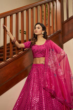 Beautiful Deep Pink Designer lehenga choli - Joshindia
