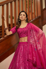 Beautiful Deep Pink Designer lehenga choli - Joshindia