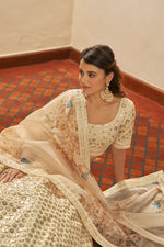 Beautiful Beige Designer lehenga choli Online - Joshindia