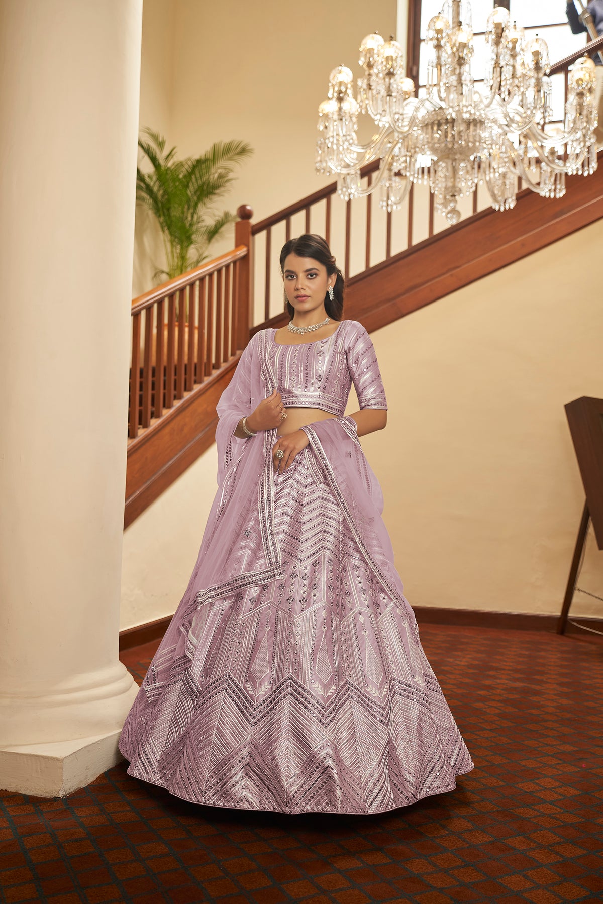 TrendyDusty Pink designer Lehenga Choli Buy Now - Joshindia