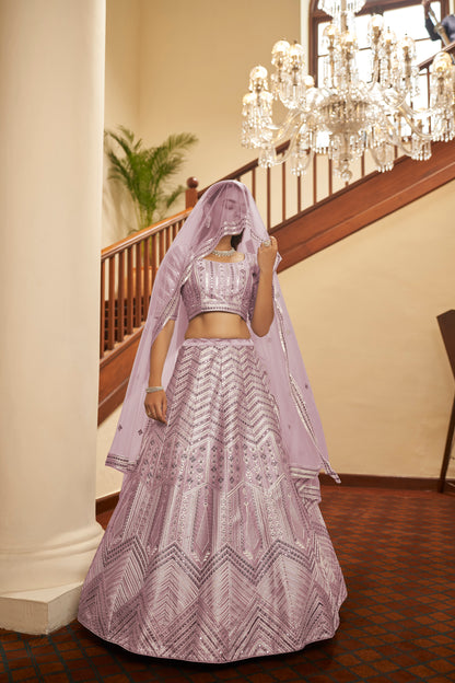 Trendy  Dusty Pink designer Lehenga Choli Buy Now
