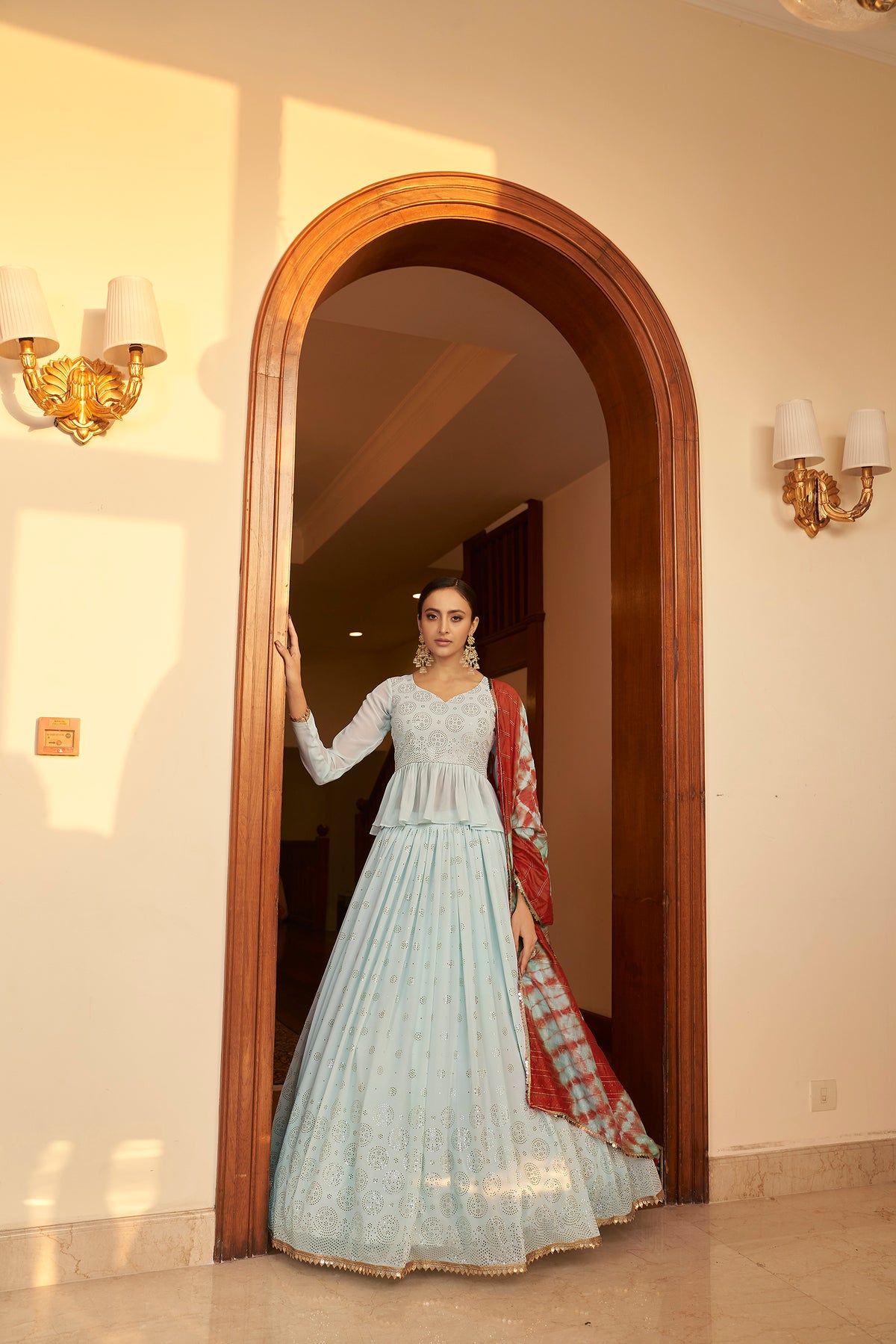 New Multi Color Designer Lehenga Choli For Wedding - Joshindia