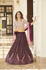 Trending Purple Color Lehenga Choli For Wedding - Joshindia
