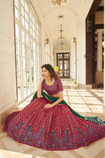 Deep Pink Color Lehenga Choli For Wedding - Joshindia