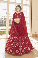 Trending Red Color Lehenga Choli For Wedding - Joshindia
