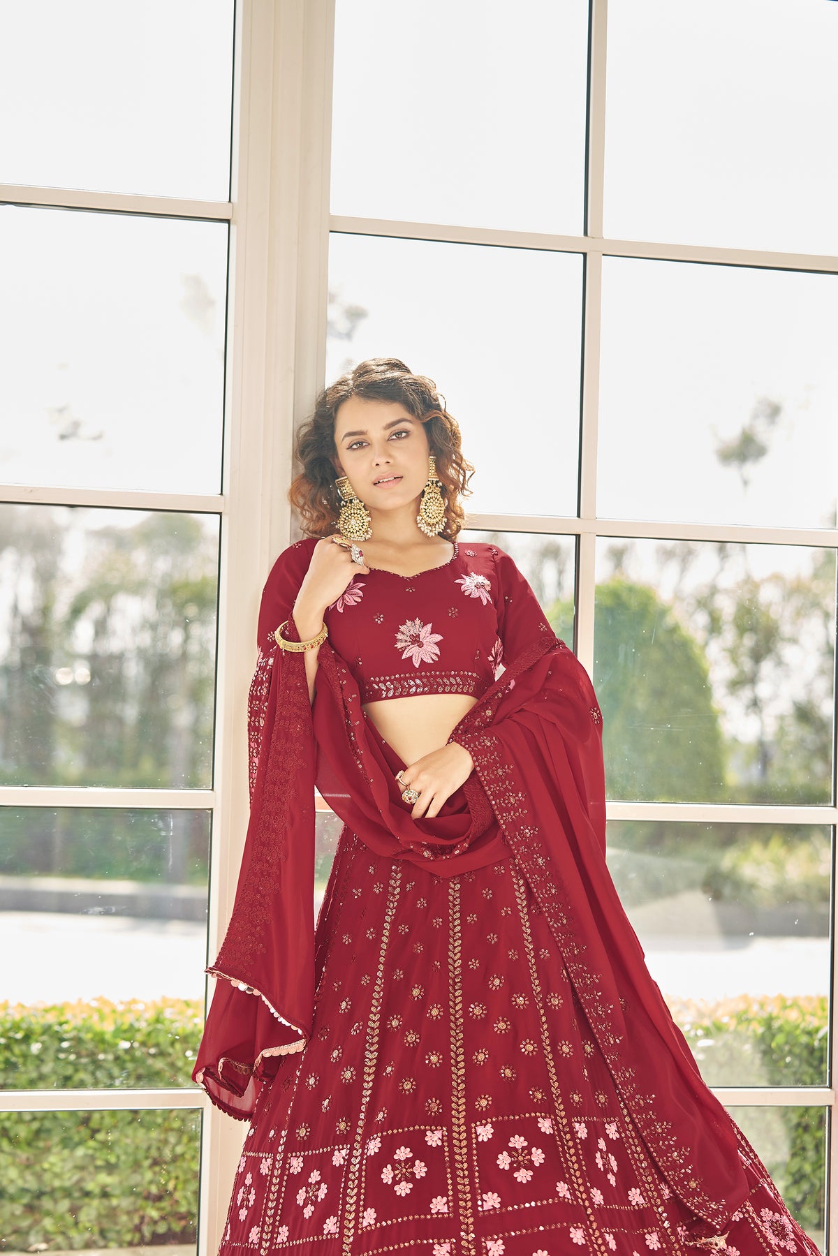 Trending Red Color Lehenga Choli For Wedding - Joshindia