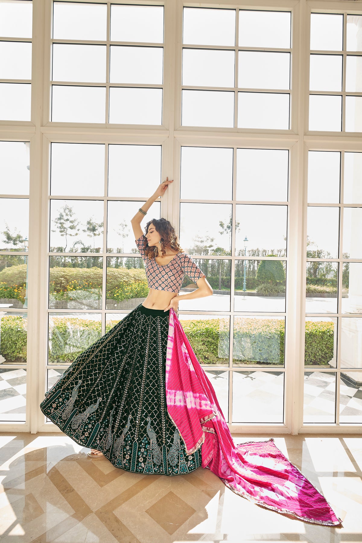 Trending Green Color Lehenga Choli For Wedding - Joshindia