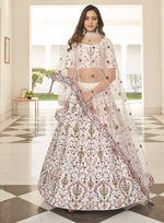 whitecolor latest designer lehenga choli - Joshindia
