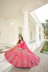 Trending pink color designer lehenga choli - Joshindia