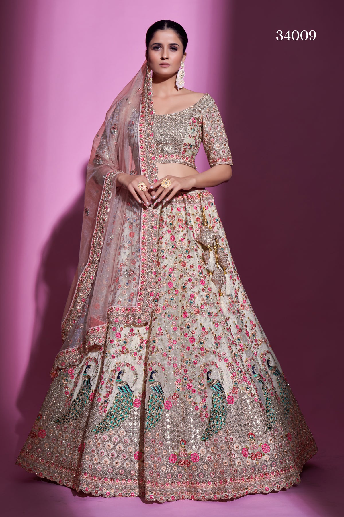 Comely Cream Color Designer Lehenga Choli Buy Now - Joshindia