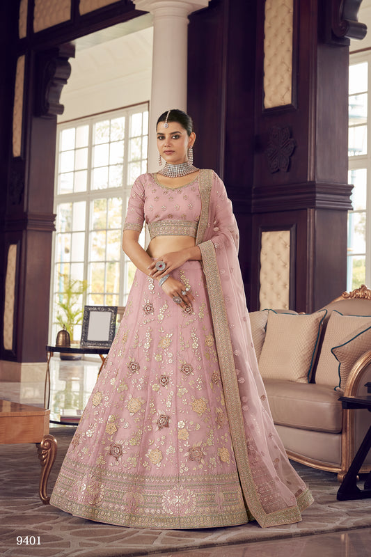 trendy pink bridal designer lehenga choli buy now