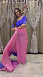 Baby Pink Ready To Wear Saree