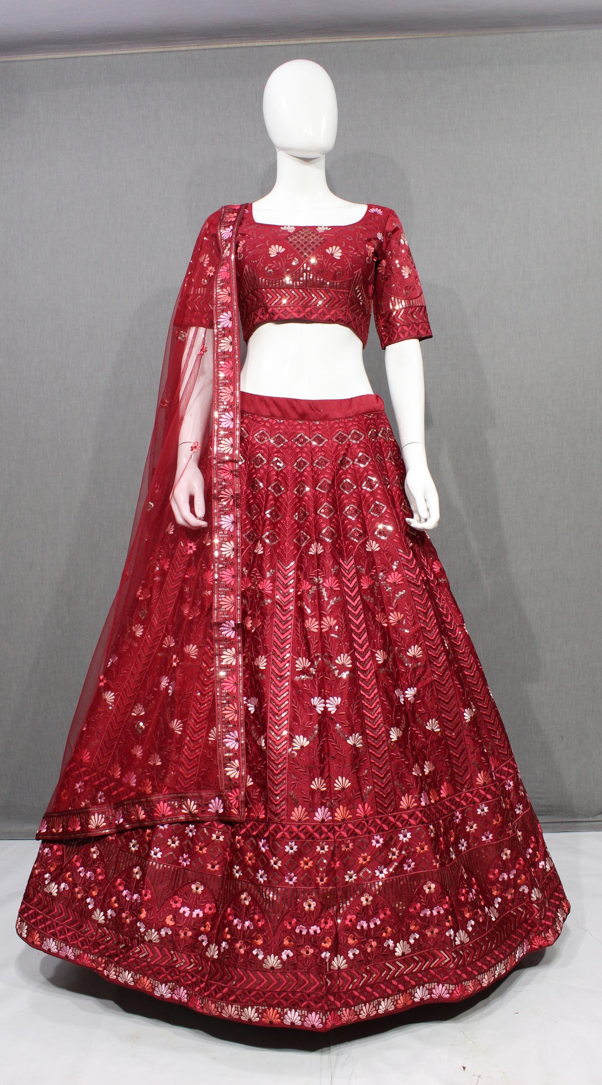 Trending Maroon Color Lehenga Choli For Wedding - Joshindia
