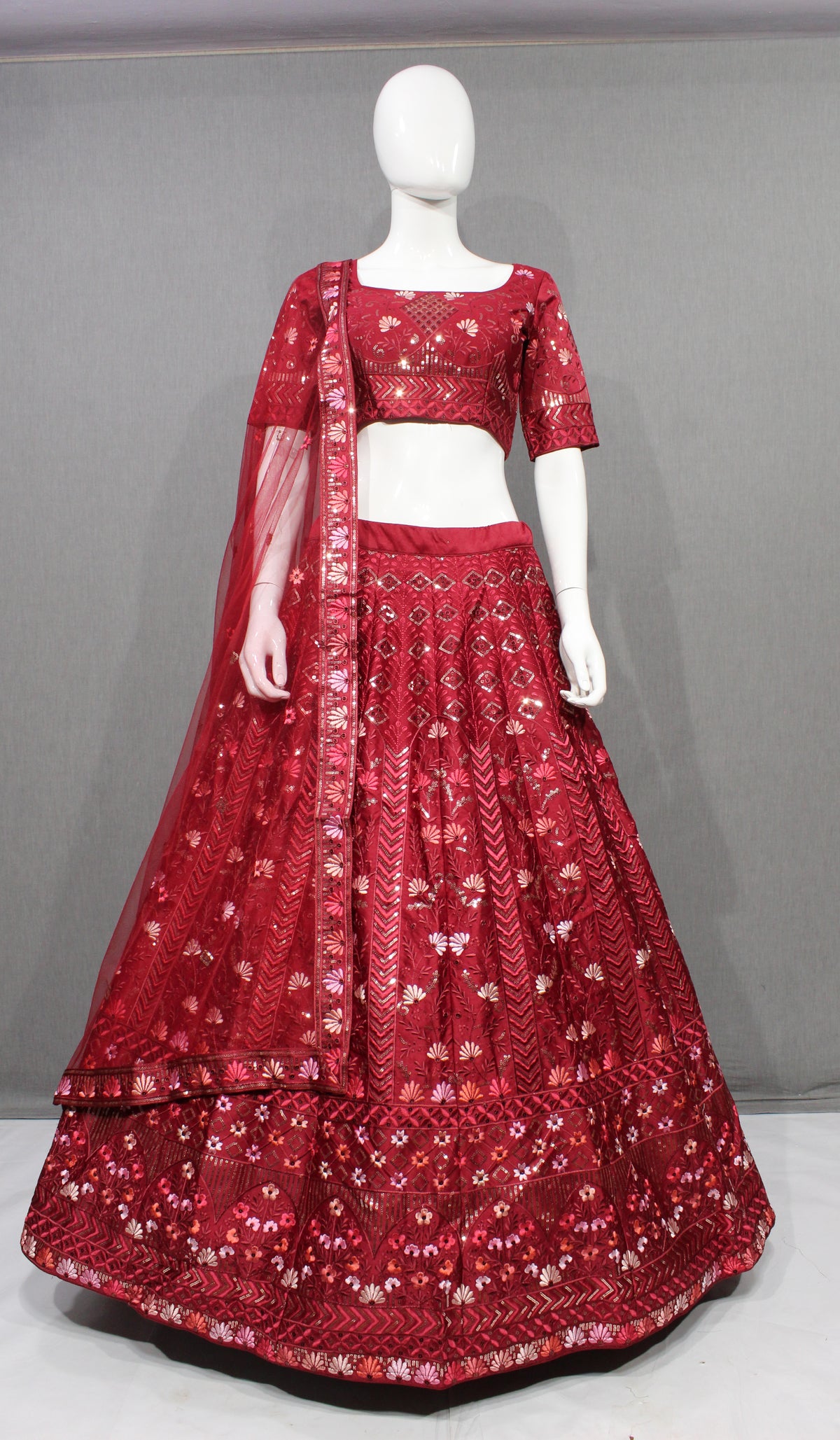 Trending Maroon Color Lehenga Choli For Wedding - Joshindia