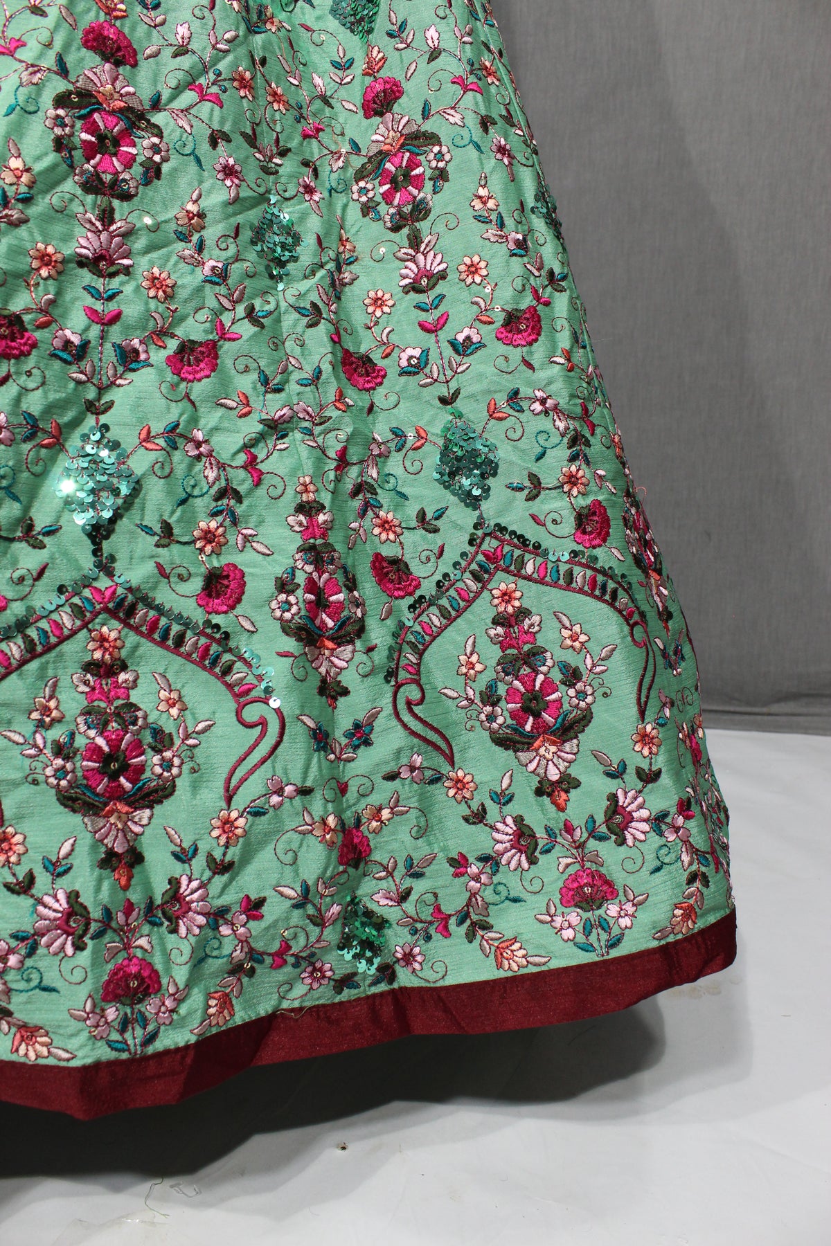 Trending Pista GreenColor Lehenga Choli For Wedding - Joshindia