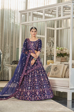 Trending Navy Color Lehenga Choli For Wedding - Joshindia