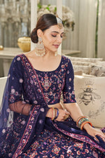 Trending Navy Color Lehenga Choli For Wedding - Joshindia