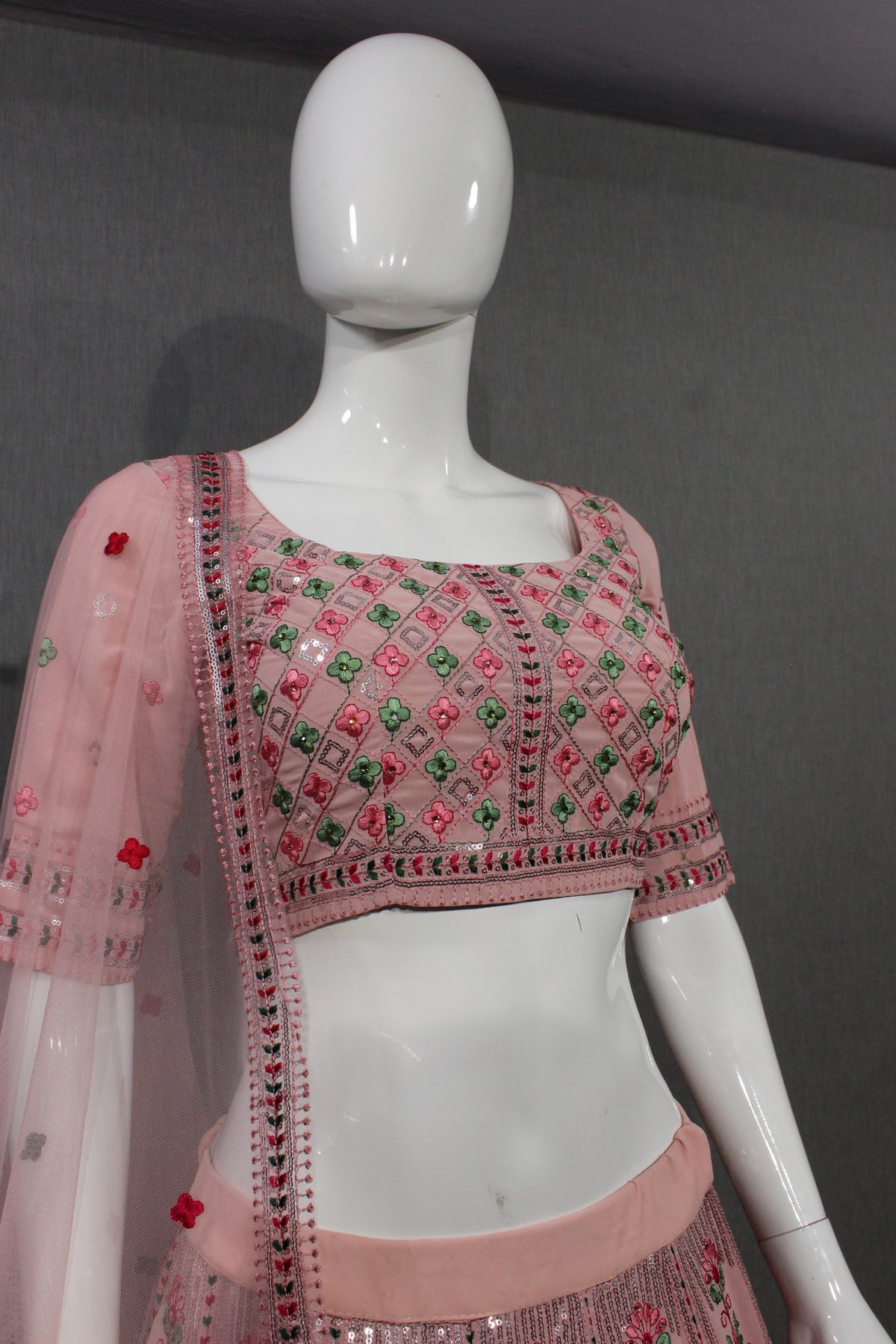 Trending Pink Color Lehenga Choli For Wedding - Joshindia