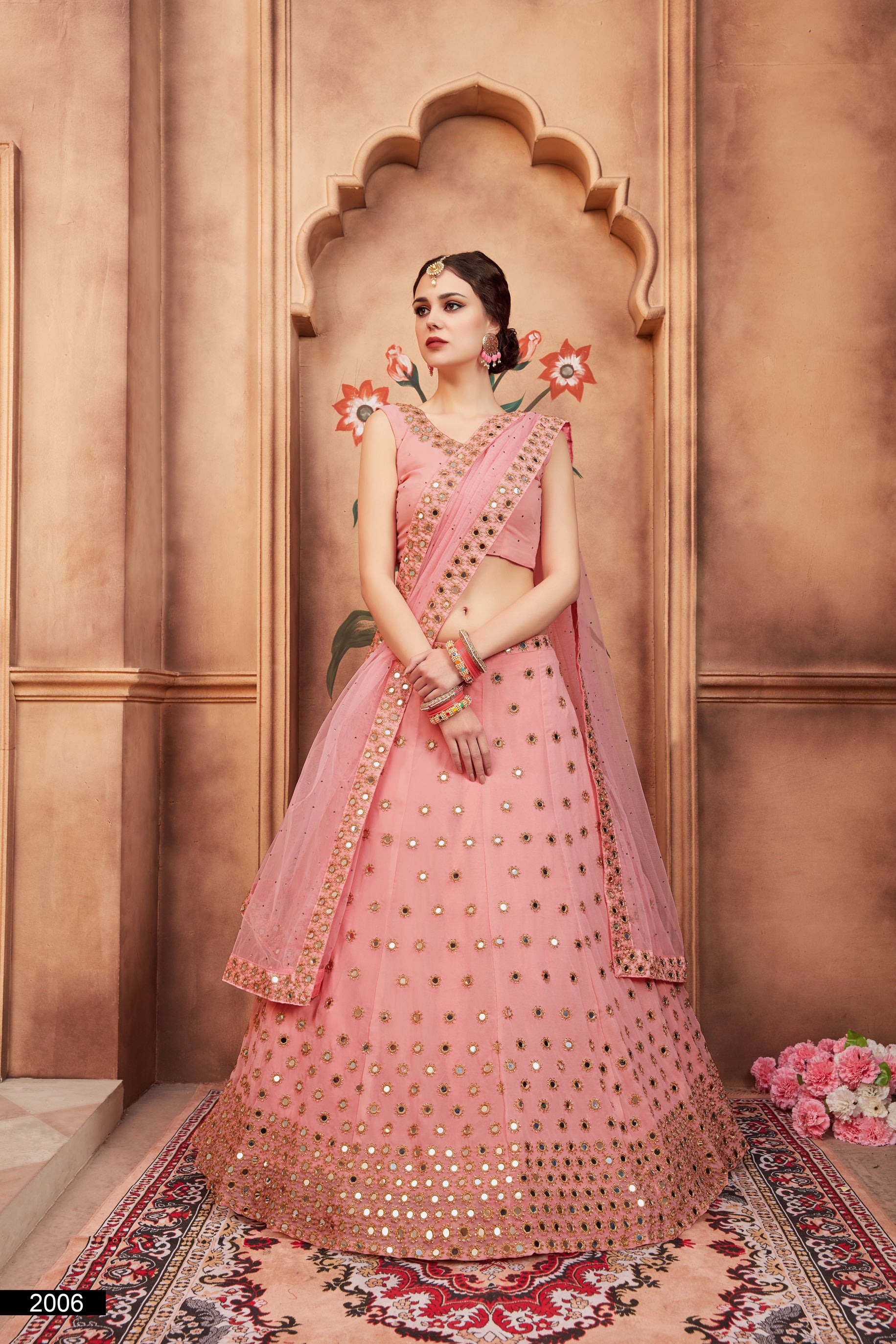 Pink Color Wedding Collection lehenga Choli :: MY SHOPPY LADIES WEAR