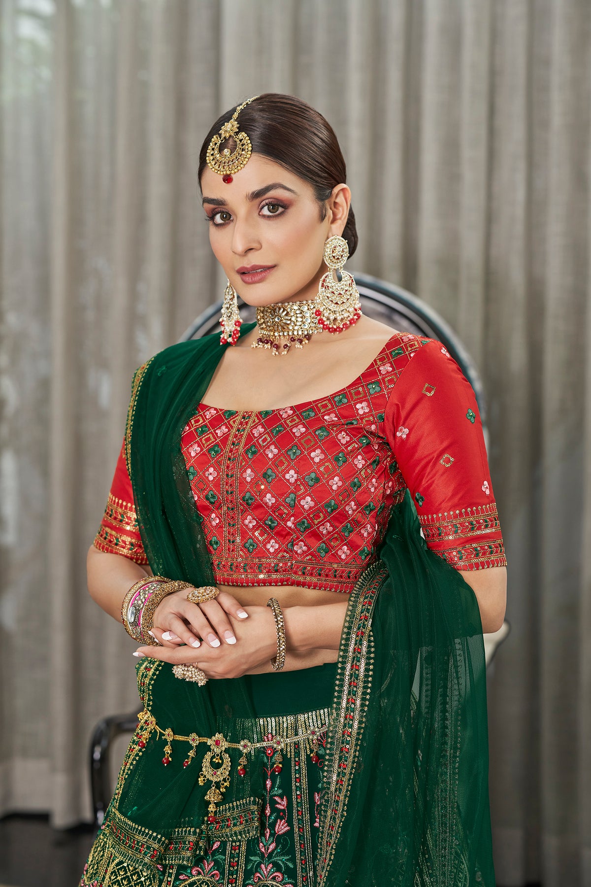 Trending Green Color Lehenga Choli For Wedding - Joshindia