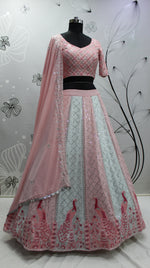 Beautiful Pink Color Lehenga Choli For Wedding - Joshindia