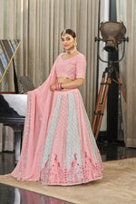 Beautiful Pink Color Lehenga Choli For Wedding - Joshindia