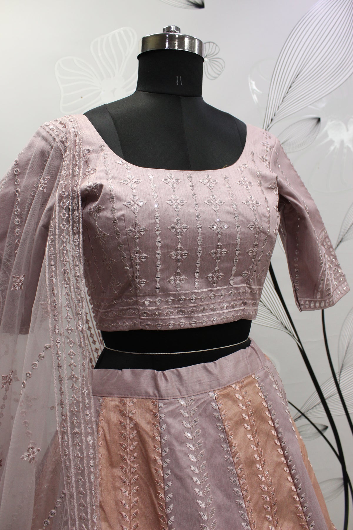 Amazing Pink & Peach Multi Color Lehenga Choli For Wedding - Joshindia