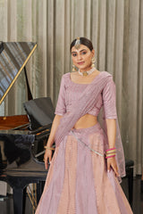 Amazing Pink & Peach Multi Color Lehenga Choli For Wedding - Joshindia