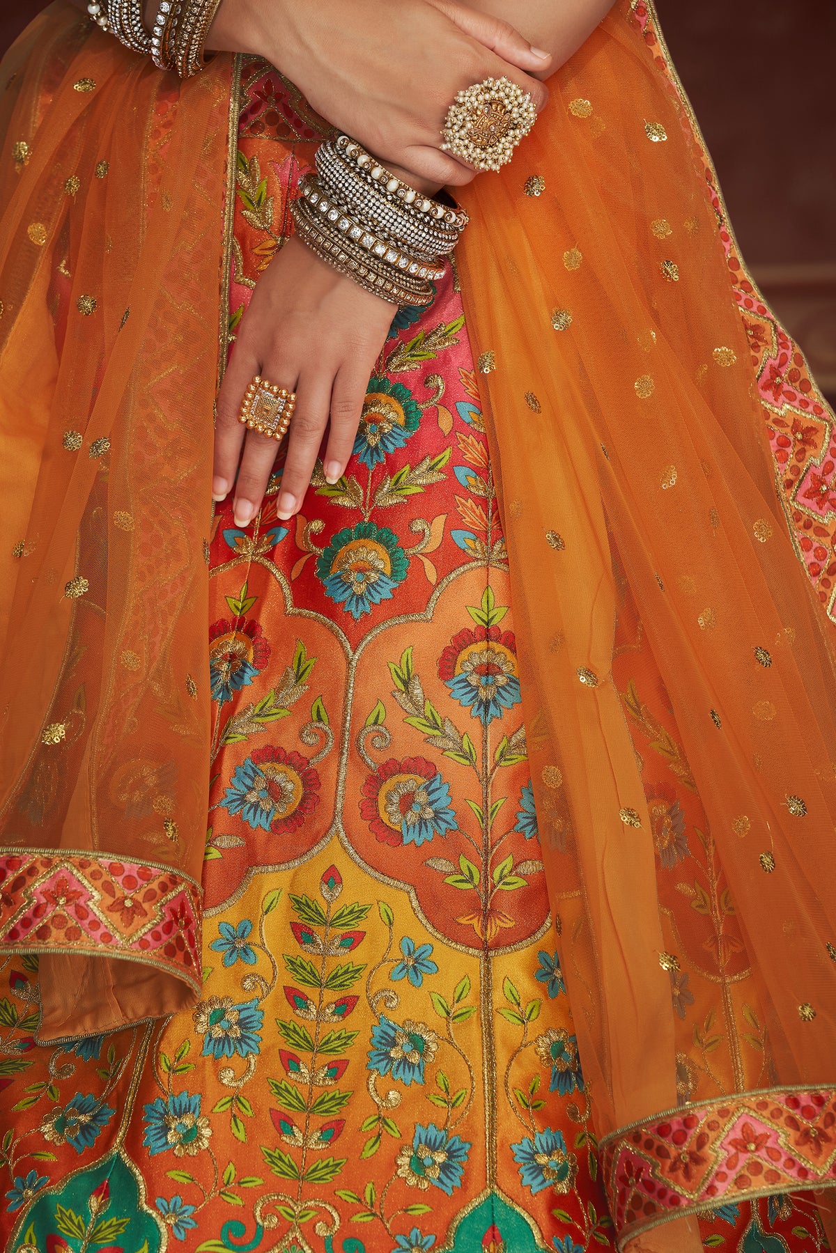 Amazing Multicolour Silk Lehenga Choli Buy Now - Joshindia