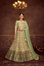 Latest Mint Green Lehenga Choli - Joshindia