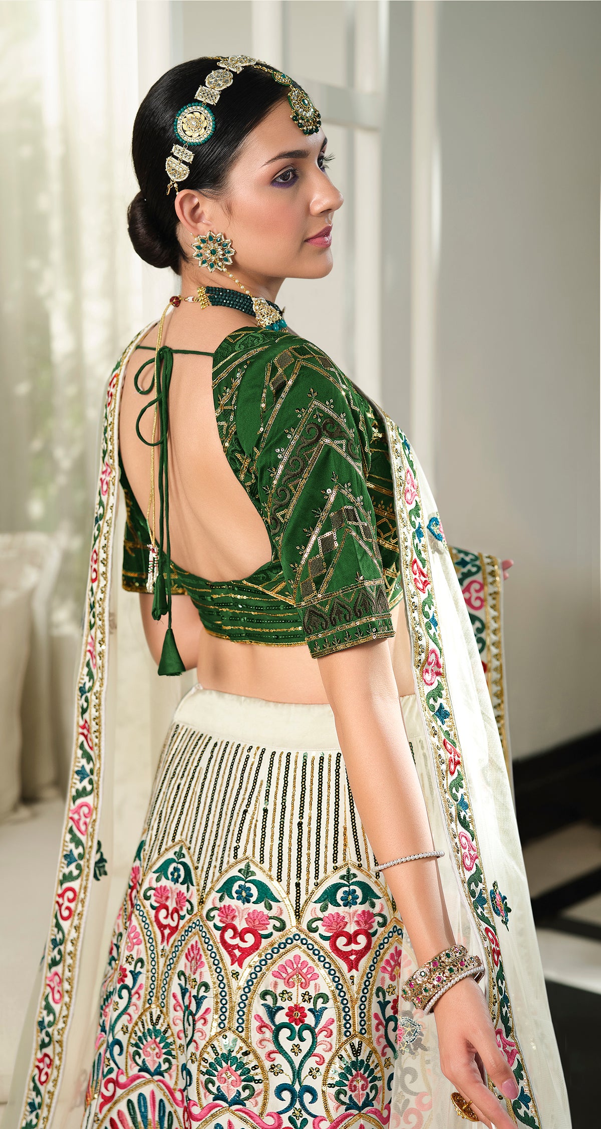 New Designer White Color Lehenga Choli For Party Look - Joshindia