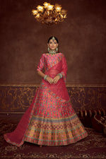 Elegant Pink Colour Silk Lehenga Choli - Joshindia