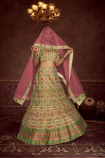 Trendy Beige Silk Lehenga Choli - Joshindia